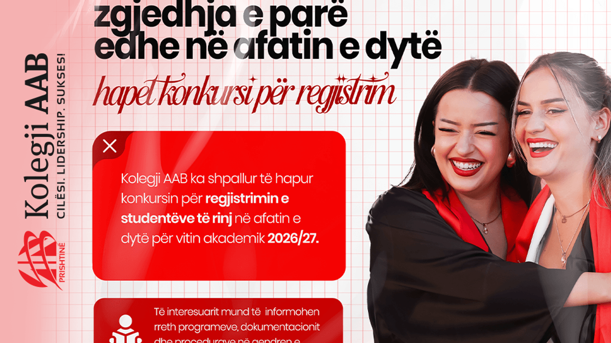 AAB, zgjedhja e parë për studime – hapet afati i dytë dhe konkursi për bursa