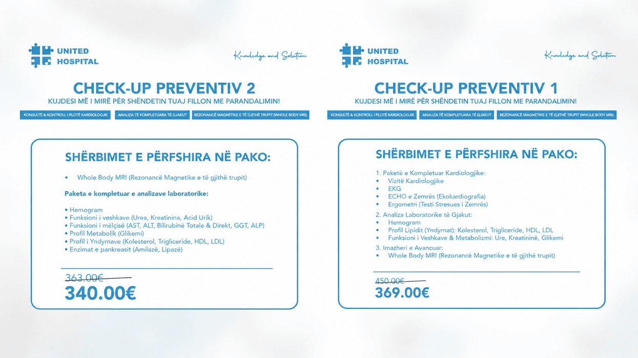 United Hospital: Parandalimi, forma më e mençur e kujdesit ndaj shëndetit