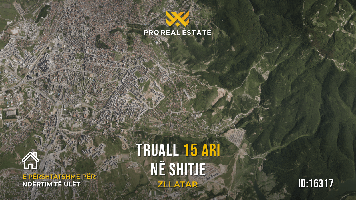 Trualli 15 Ari për shitje në Zllatar – i përshtatshëm për ndërtim #16317