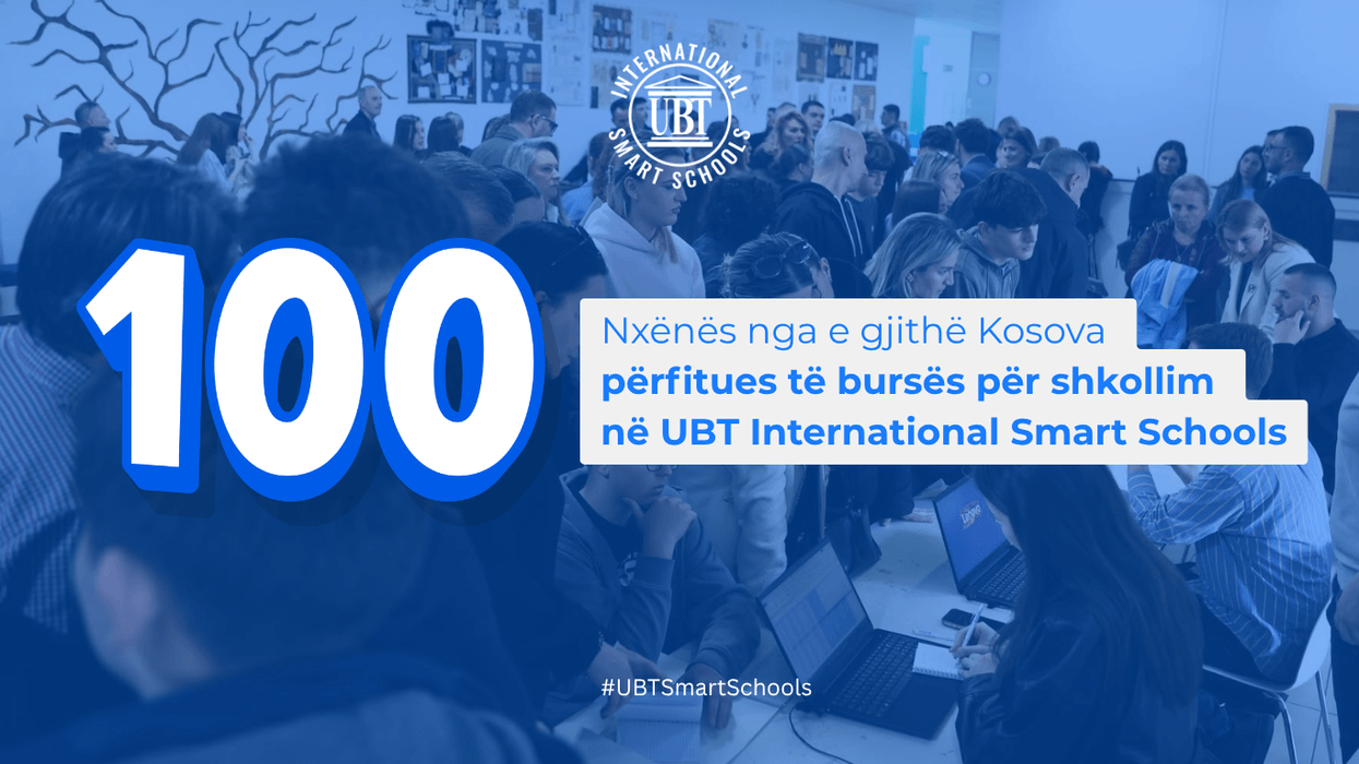 100 nxënës nga e gjithë Kosova përfitues të bursës për shkollim në UBT International Smart Schools