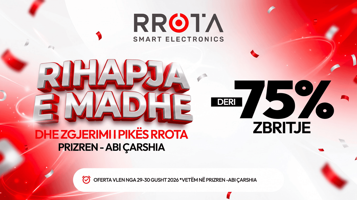 RROTA Smart Electronics rihapë zyrtarisht pikën e saj në hapësirat e qendrës tregtare Abi Çarshia RROTA Smart Electronics rihapë zyrtarisht pikën e saj në hapësirat e qendrës tregtare Abi Çarshia