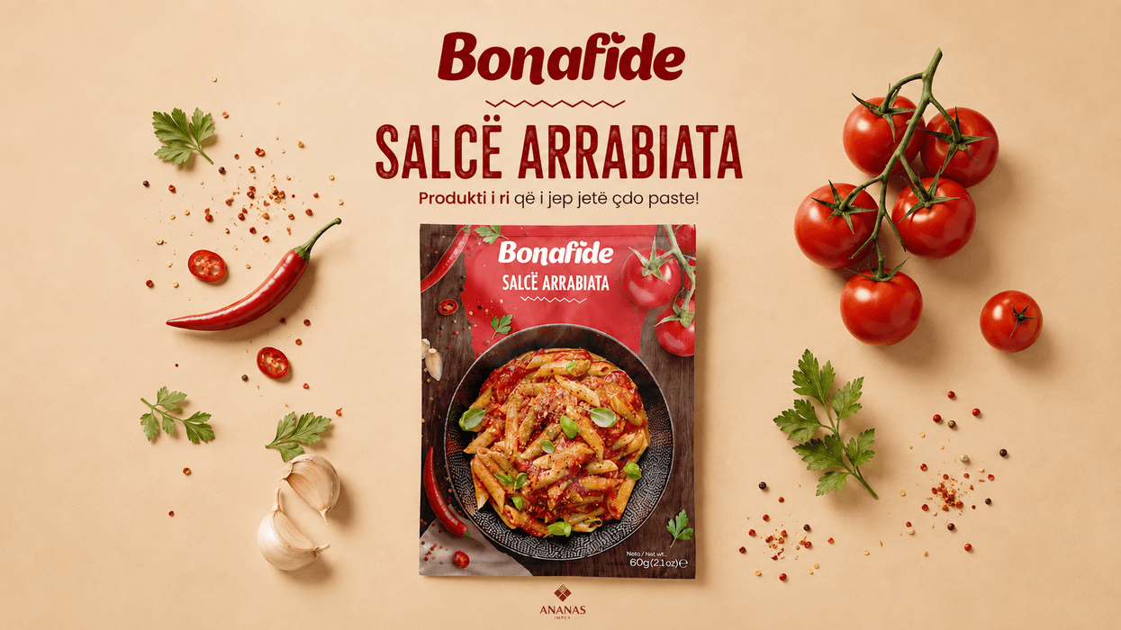 Bonafide Salcë Arrabiata – produkti më i ri nga Ananas Impex