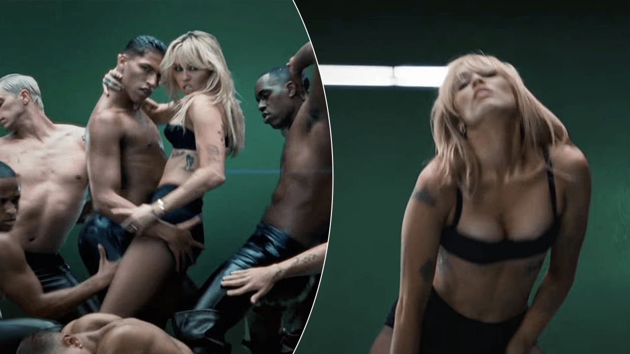 Miley Cyrus shfaqet vetëm me të brendshme në videoklipin e ri, teksa kërcen pranë balerinëve pa bluzë