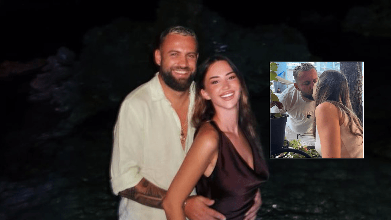 Momenti romantik i Luizit dhe Kiarës, ai kalon rrethojat për ta puthur