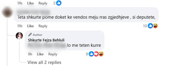  Teta Shkurte ke vendos  me hy  në zgjedhje    artistja Fejza i jep përgjigjen epike ndjekësit