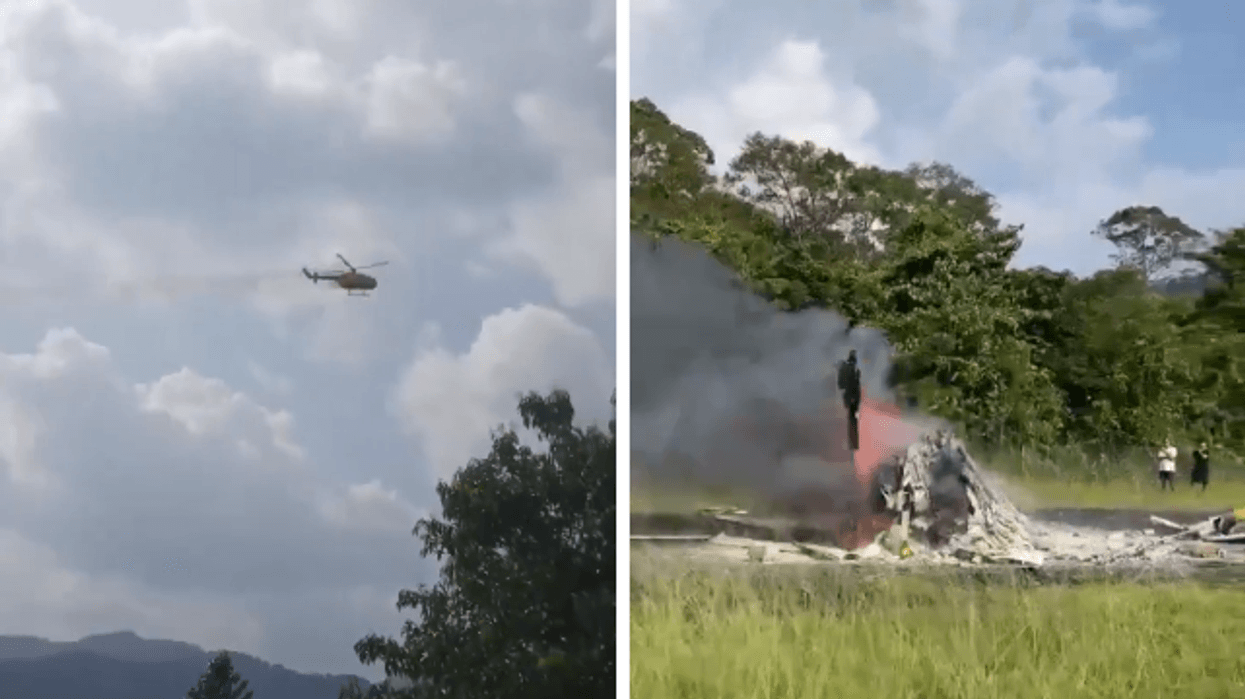 Pesë të vdekur pas rrëzimit të një helikopteri në Malajzi