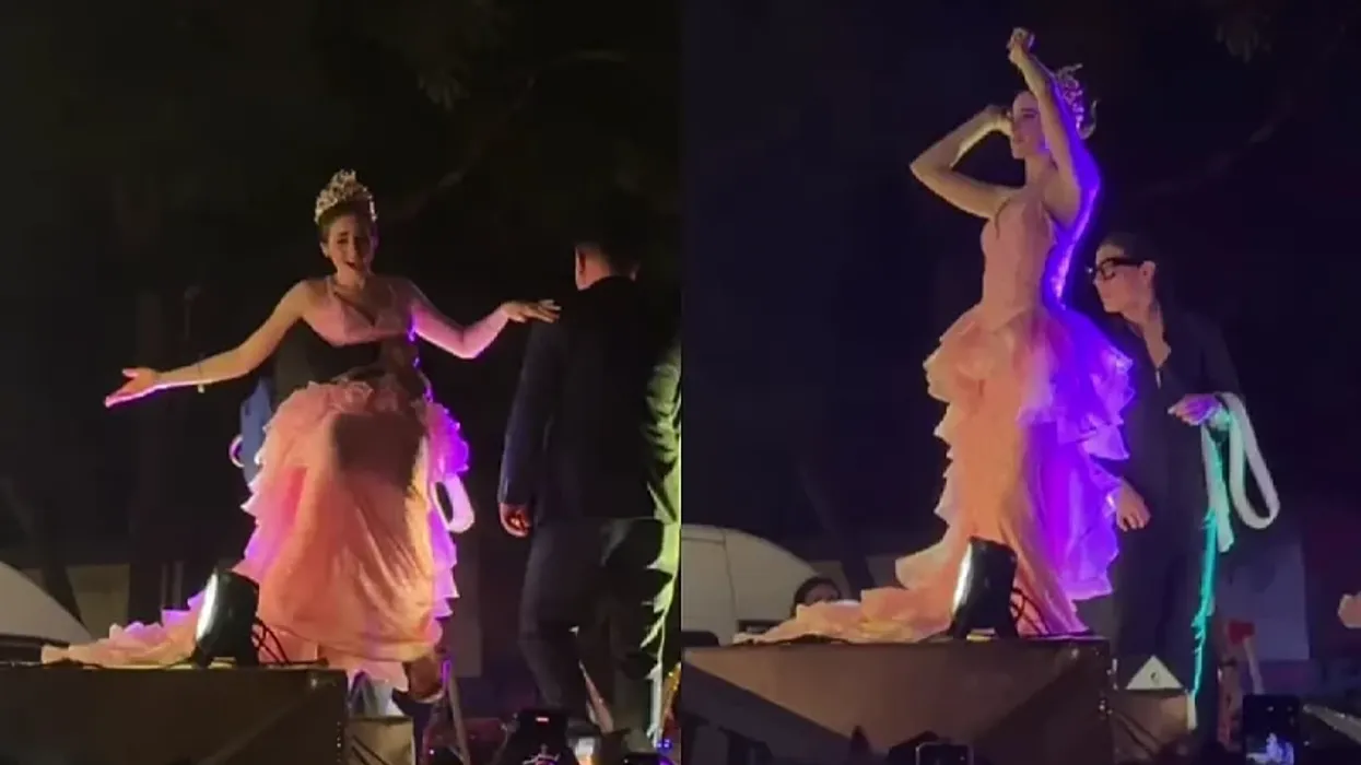 Miss Universe 2025 refuzoi të largohej nga skena gjatë festimeve në Meksikë, truproja iu desh të reagonte Miss Universe 2025 refuzoi të largohej nga skena gjatë festimeve në Meksikë, truproja iu desh të reagonte