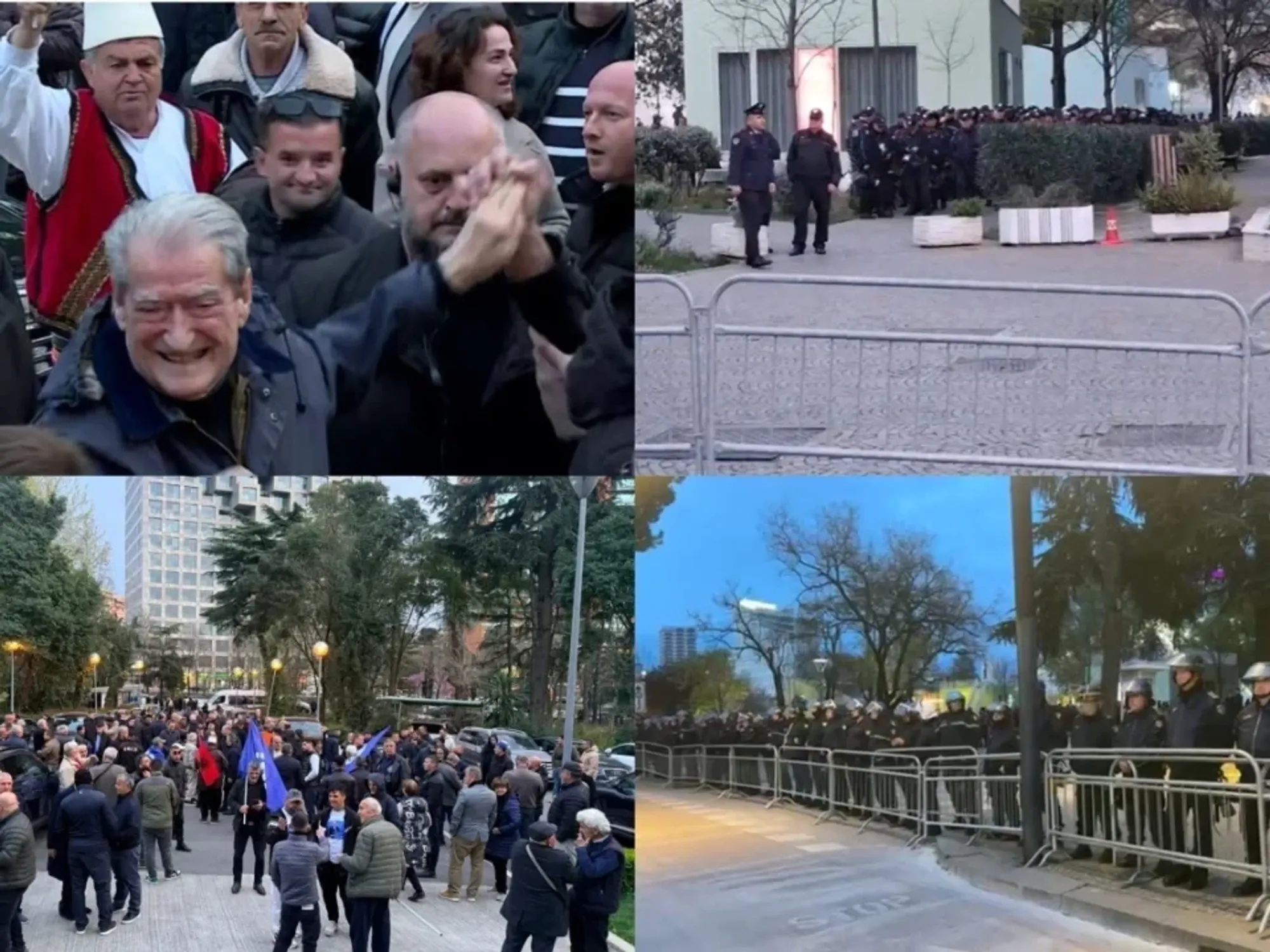 Fillon protesta e opozitës shqiptare, Berisha marshon me protestuesit Fillon protesta e opozitës shqiptare, Berisha marshon me protestuesit