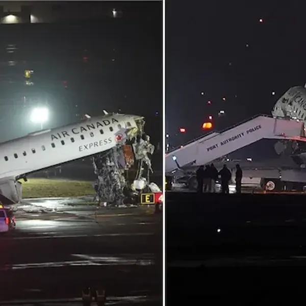 Publikohen pamjet kur aeroplani i Air Canada përplaset me kamionin e zjarrfikësve në aeroportin e New Yorkut Publikohen pamjet kur aeroplani i Air Canada përplaset me kamionin e zjarrfikësve në aeroportin e New Yorkut