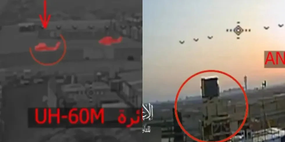 Milicia pro-iraniane publikon pamje që tregojnë sulmin me dron ndaj një objekti amerikan në Bagdad