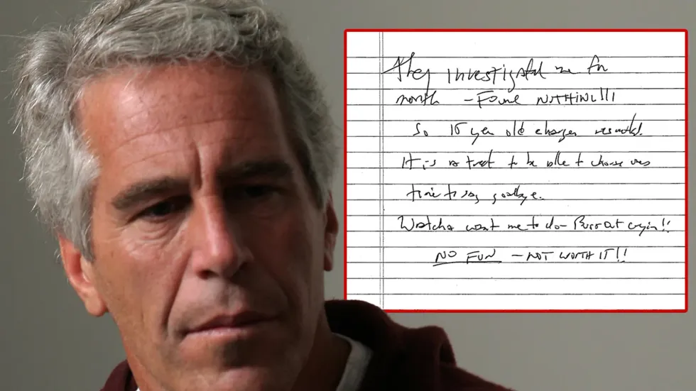 Publikohet letra që Epstein dyshohet se e la para vetëvrasjes