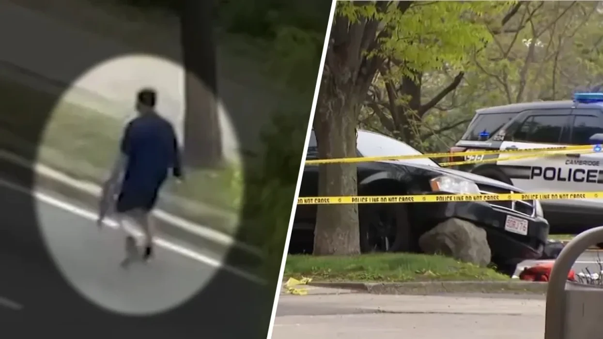 Në mes të ditës në Massachusetts shtiu me pushkë mbi kalimtarët e rastit, një polic dhe një civil plagosin sulmuesin – gjithçka u filmua