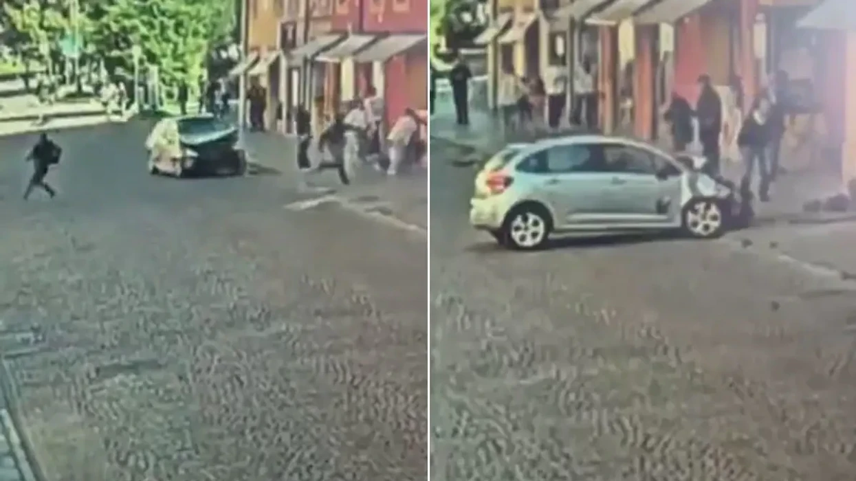 Momenti kur një burrë shtyp me veturë kalimtarët e rastit në Modena të Italisë – publikohen edhe pamjet kur qytetari çarmatos të dyshuarin
