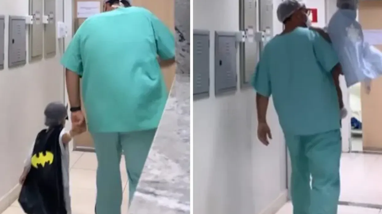 Kirurgu pediatrik mahnit botën - vesh fëmijët si superheronj para operacionit Kirurgu pediatrik mahnit botën - vesh fëmijët si superheronj para operacionit