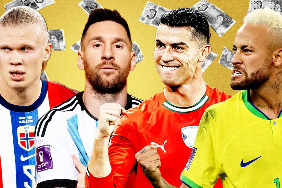Ronaldo në krye, Messi i dyti – njihuni me 10 futbollistët m