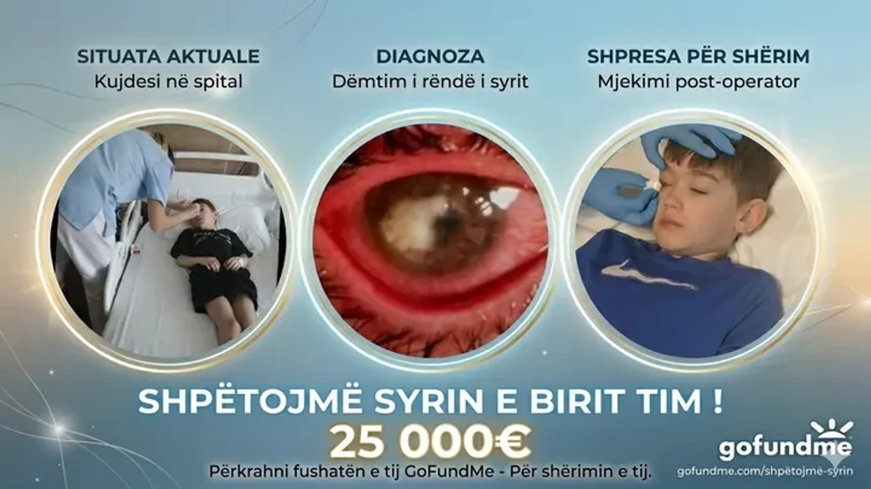 Kërkohet ndihmë për trajtimin e Ardit Muqakut, 9-vjeçari po përballet me një betejë të rëndë për shikimin