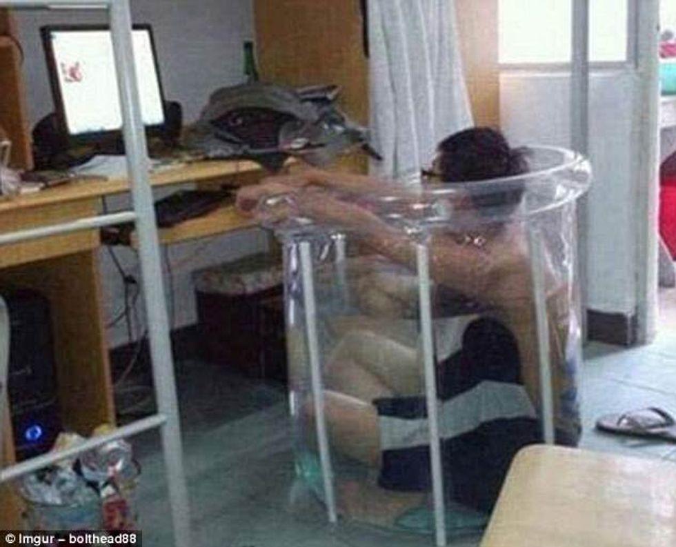 Imazhet qesharake tregojnë se si po përballen disa njerëz me të nxehtin foto 5