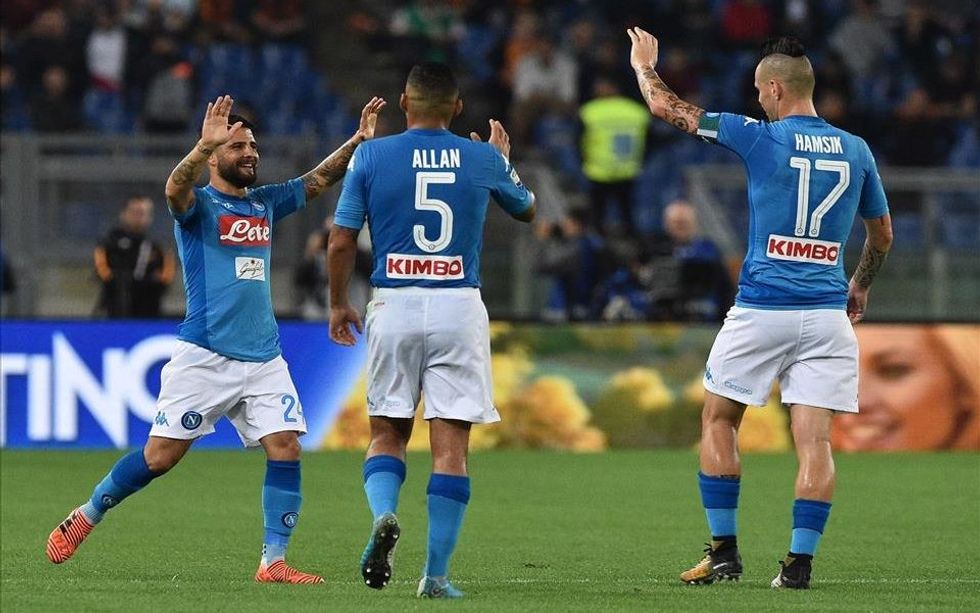 insigne allan hamsik esultanza