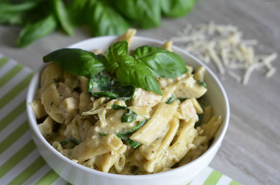 Instant Pot Chicken Spinach and Artichoke Pasta 5