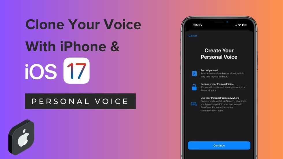 iPhone User's Guide: How To Clone Your Voice With Personal Voice In iOS 17 - YouTube