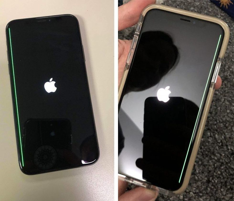 iphone x green lines 1