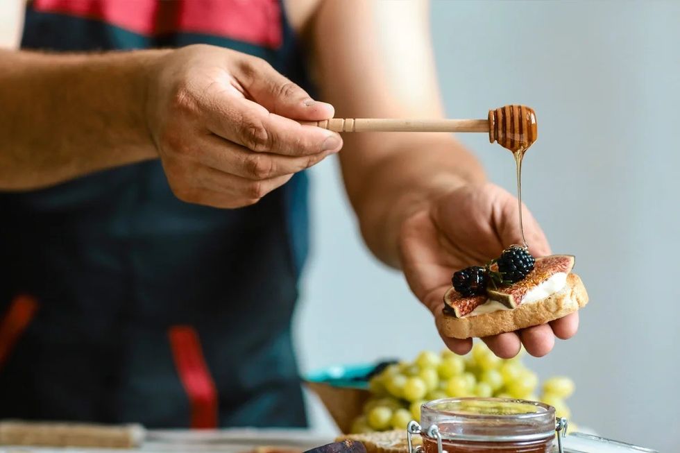 is honey keto blog dripping honey on food