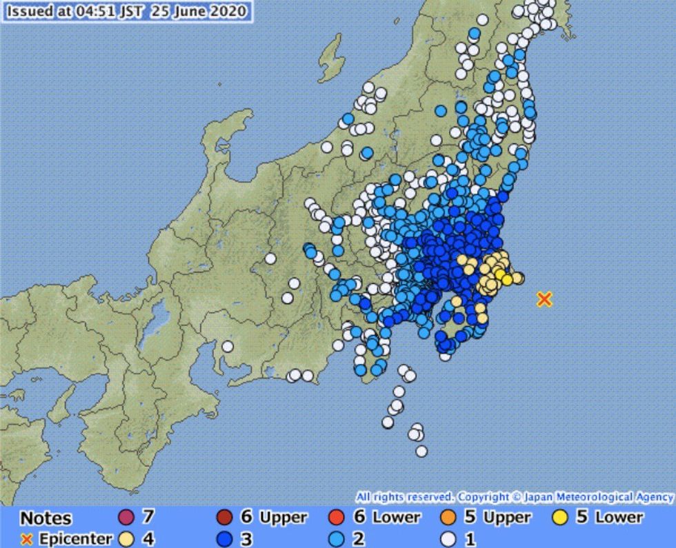 Japan Meteorological Agency Earthquake Information