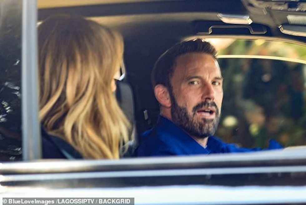 Jen and Ben kept it casual in front of the children