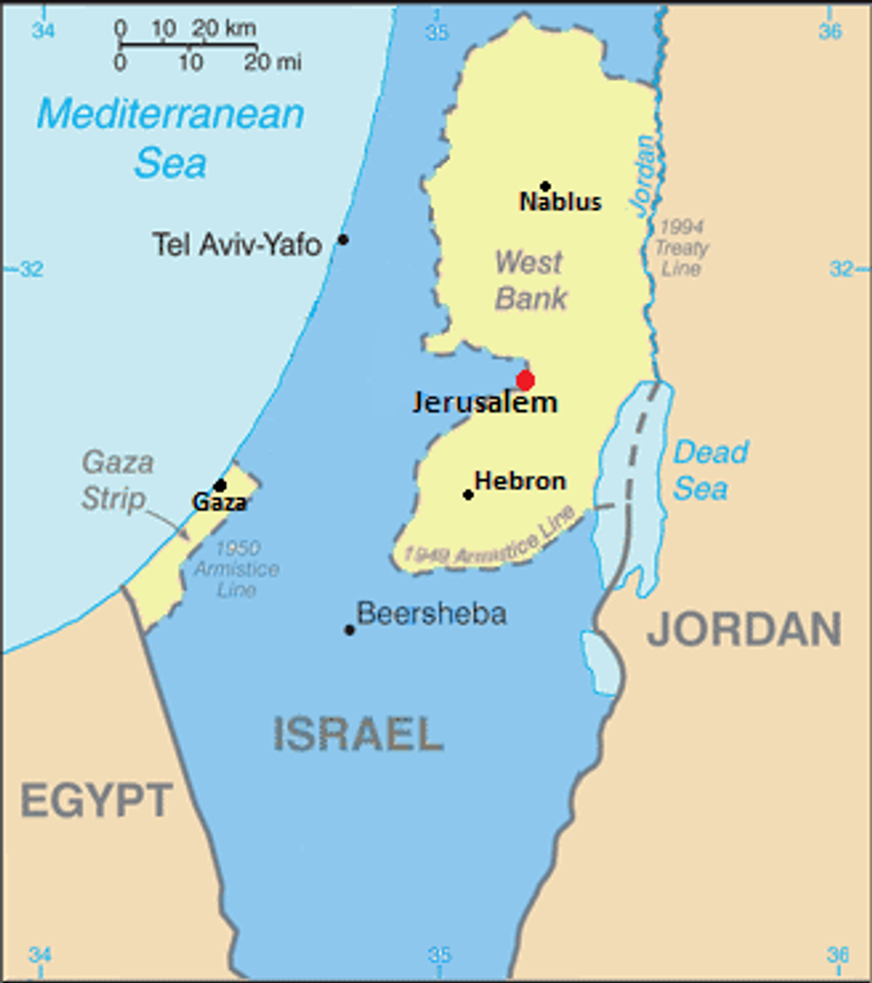 Jerusalem map Green Line2