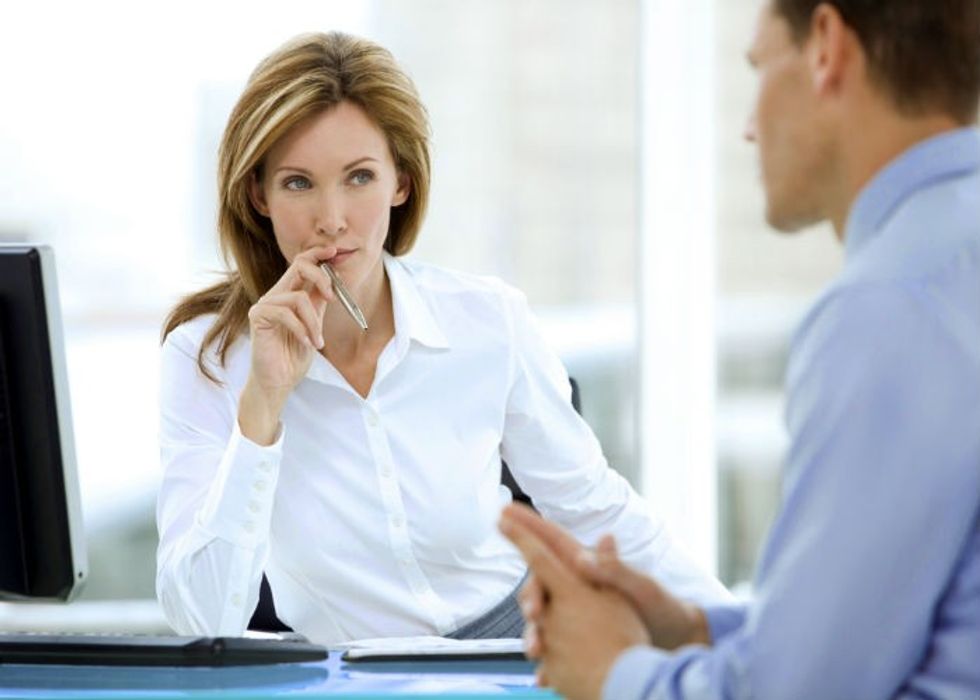 job interview professional woman