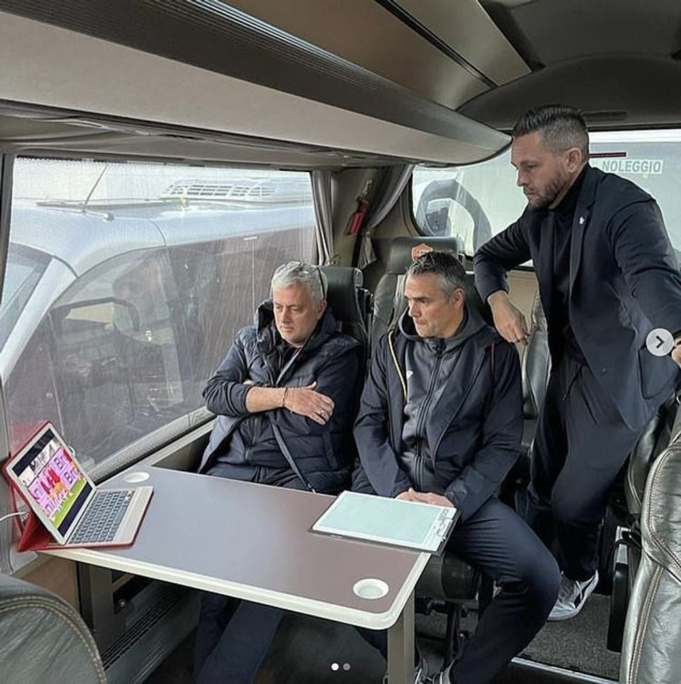 Jose Mourinho pa Romën duke mposhtur Spezian nga autobusi i ekipit të dielën pasdite