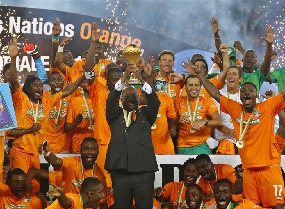 Kampioni në fuqi është Bregu i Fildishtë.