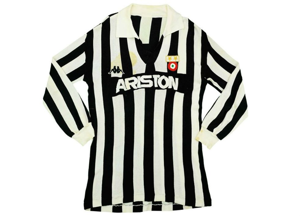 kappa 1983 84 juventus match worn cup winners cup home shirt gentile