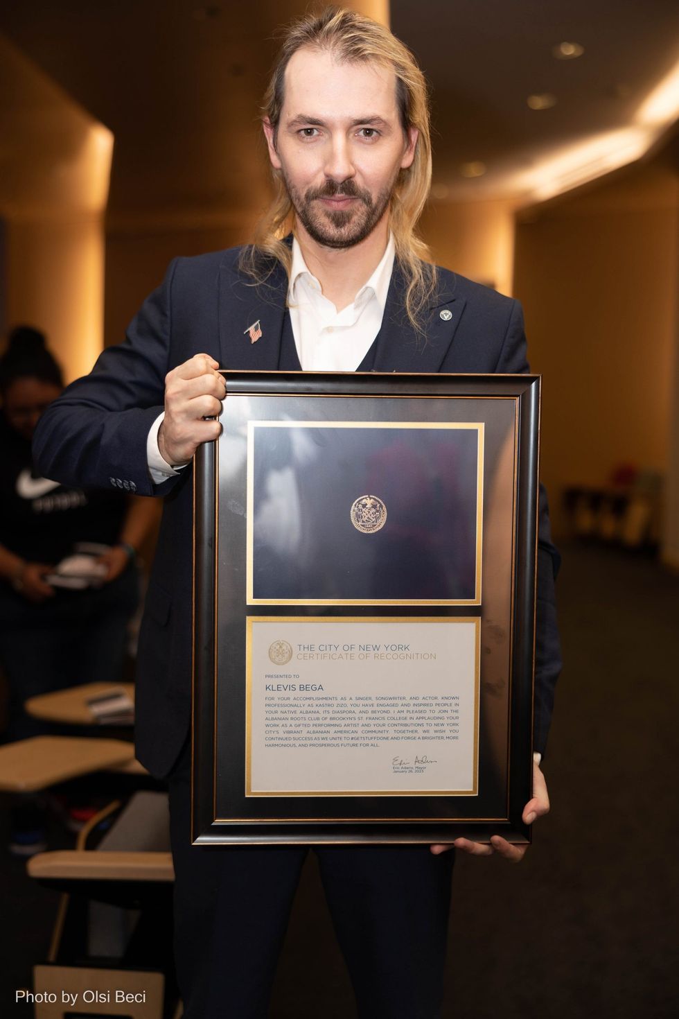 Kastro Zizo nderohet nga Bbashkia e Nju Jorkut 26 Janar 2023 scaled