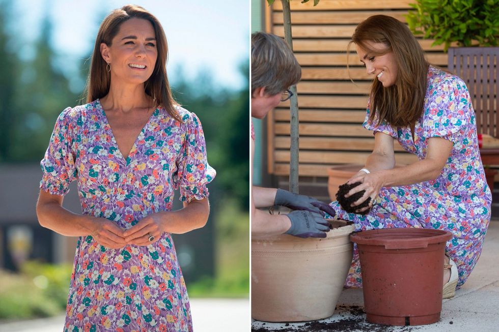 kate middleton floral dress faithfull split 2 scaled