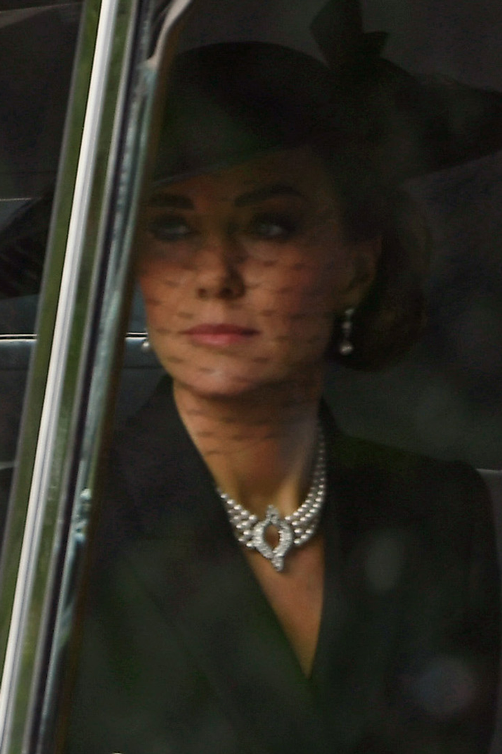 kate middleton necklace pearl queen funeral 1663582231