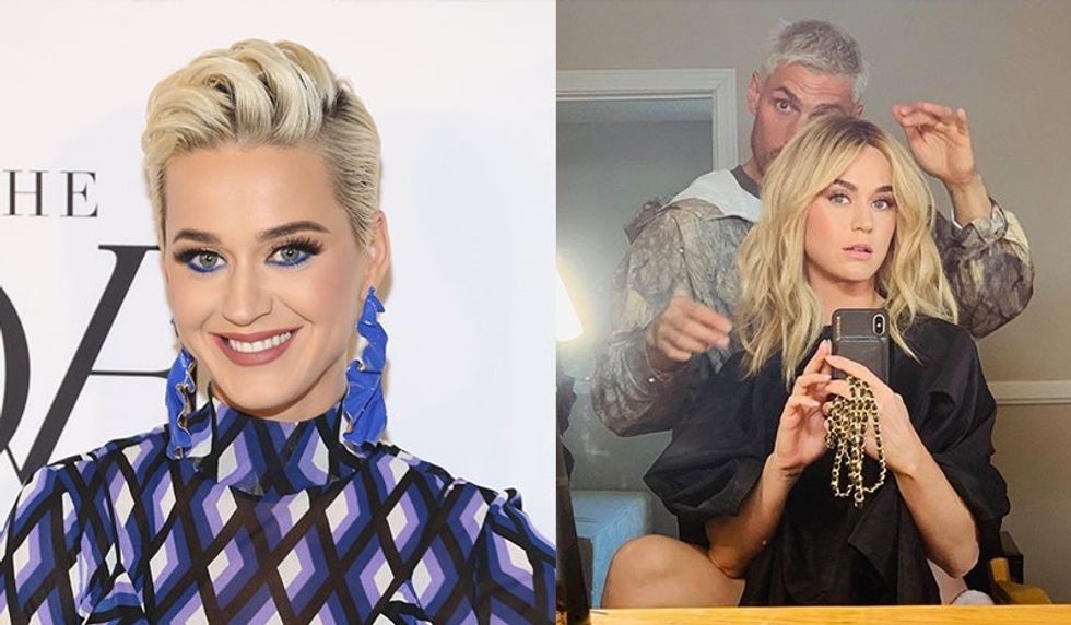 katy perry hair transformation