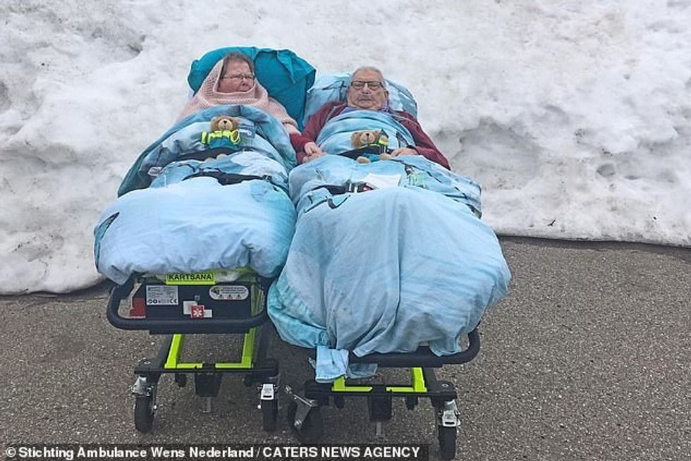 Kees Veldboer, 60, has helped fulfil the dying wishes of more than 14,000 people including an elderly couple who wanted to see snow for the last time