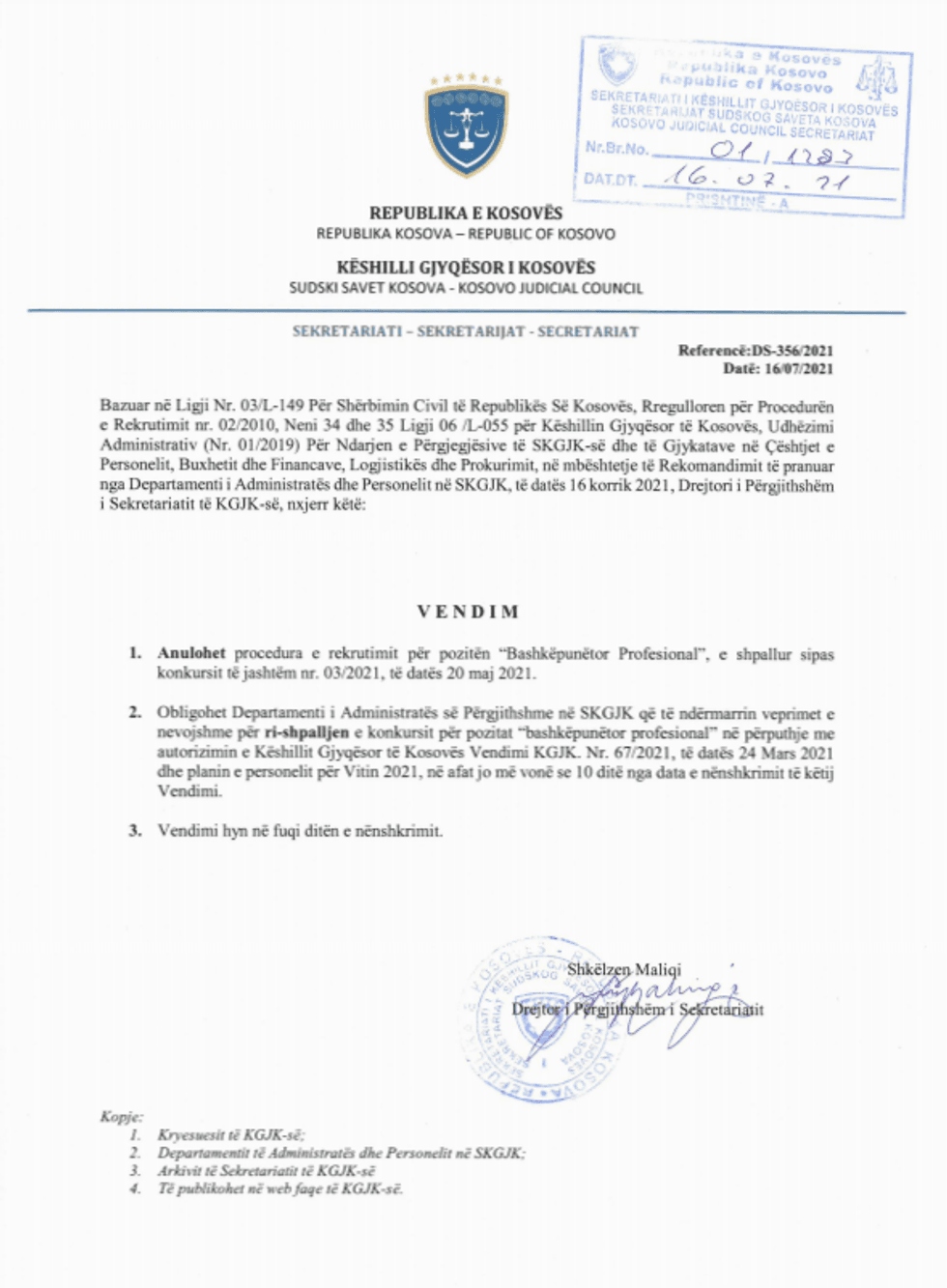 KGJK bashkepunetor profesional