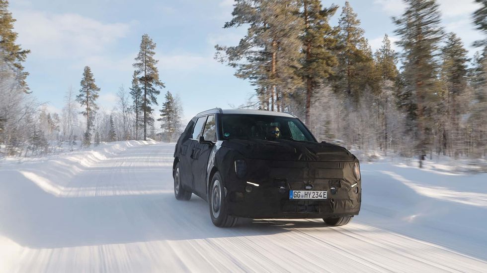 kia ev9 cold weather testing 1
