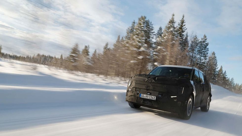 kia ev9 cold weather testing
