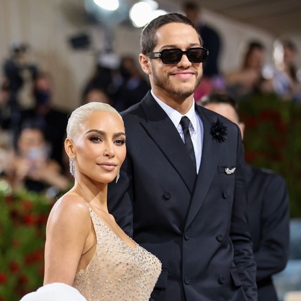 kim kardashian and pete davidson attend the 2022 met gala news photo 1659742092