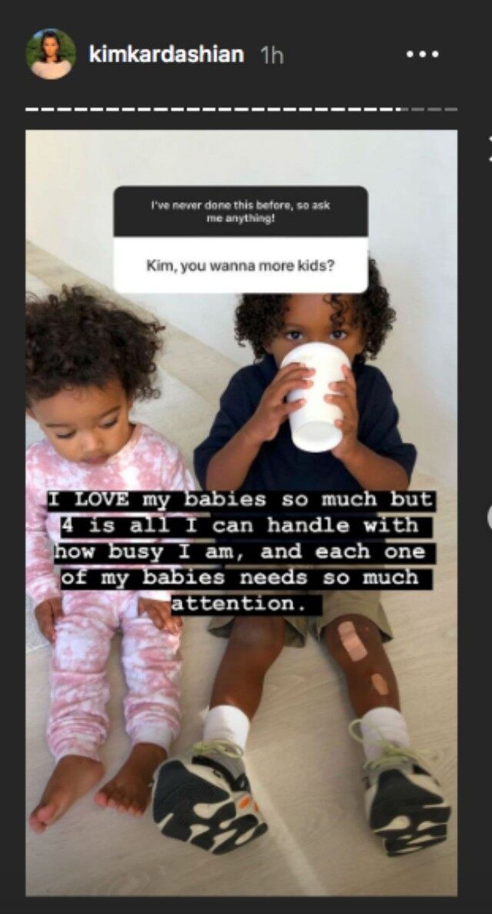 kim kardashian instagram stories