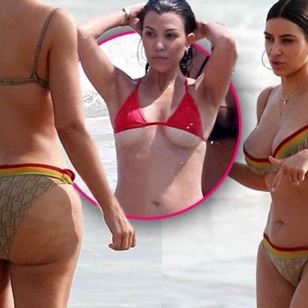 kim kardashian kourtney kardashian nude bikini cellulite pp