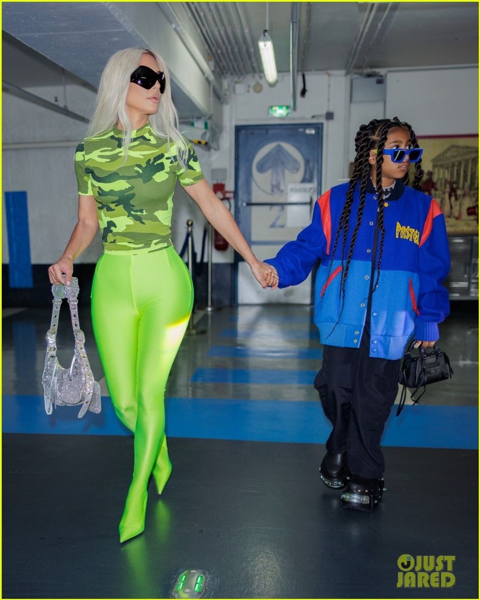 kim kardashian north west paris fashion week sightings 03