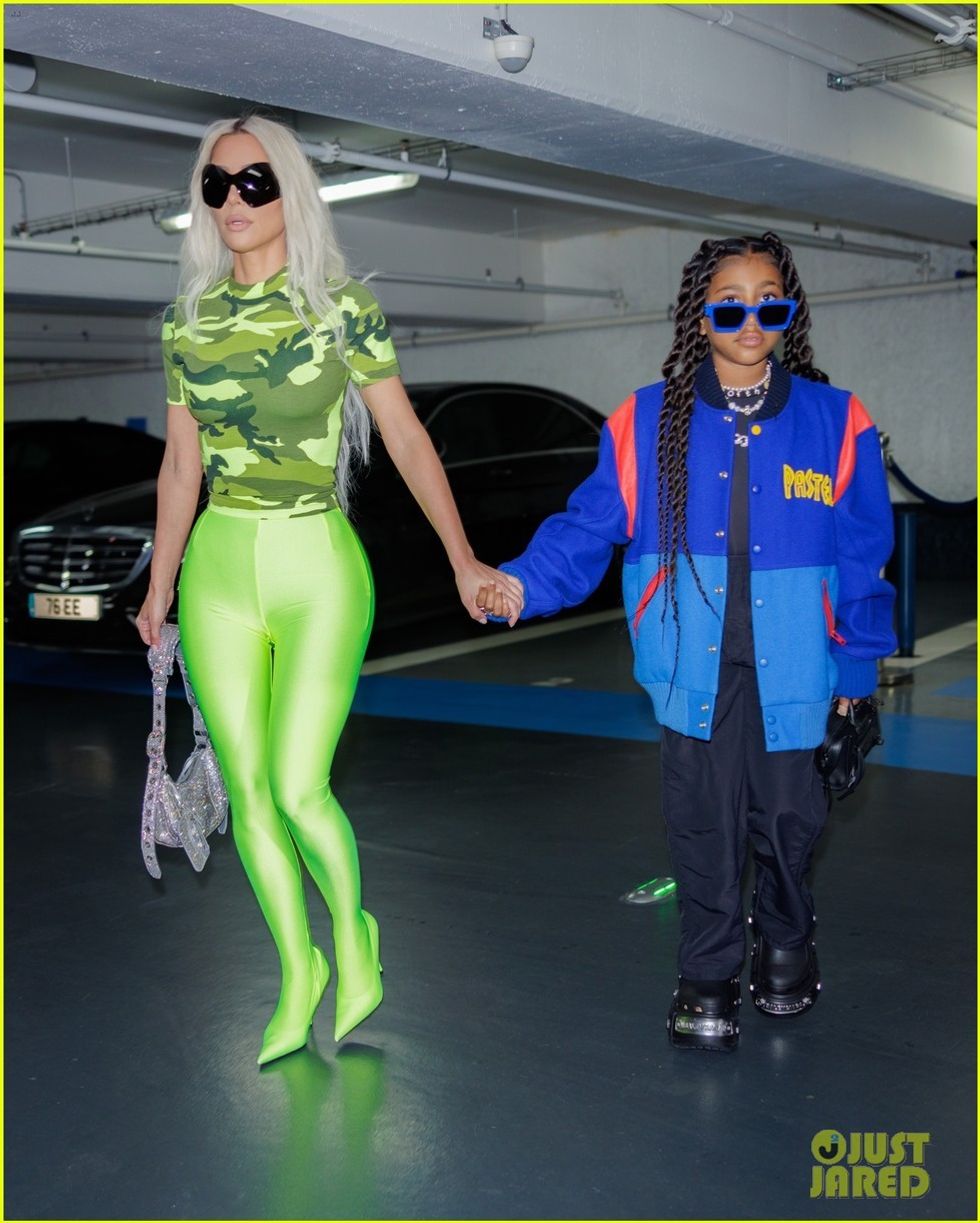 kim kardashian north west paris fashion week sightings 14