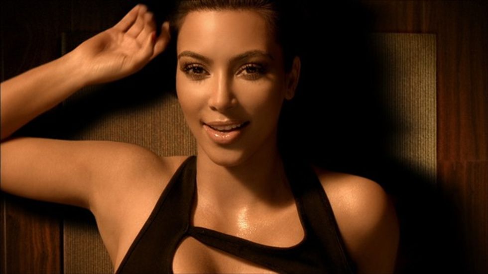 kim kardashian sweaty