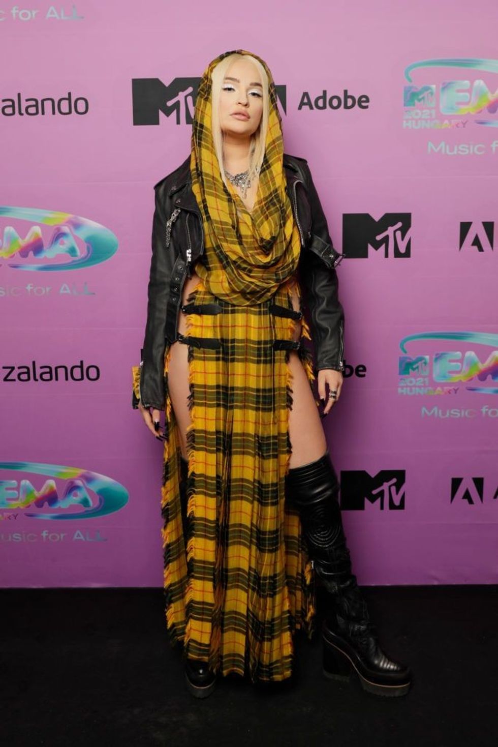 kim petras in the winners room during the mtv emas 2021 news photo 1636920486