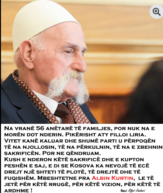 Kjo nuk  \u00ebsht\u00eb deklarat\u00eb publike e zyrtare e Rifat Jasharit 