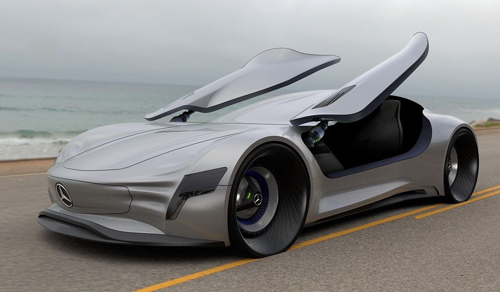 Koncepti i SL PURE nga Mecedes i bazuar ne modelin e vjeter Gullwing foto 2